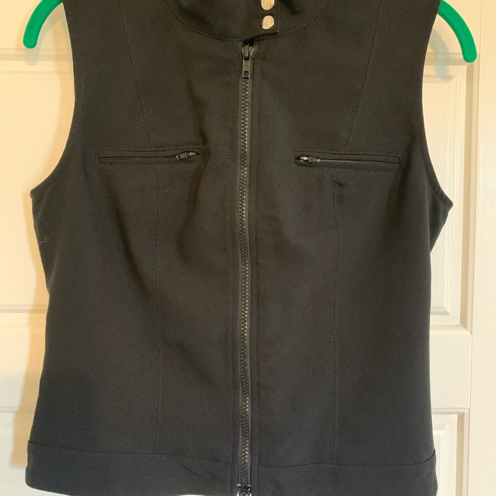 XOXO Black Zip-Up Vest